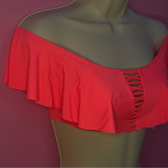 NWT Orange 2 Piece Cut Out Bikini Set - XSmall - Picture 10 of 12